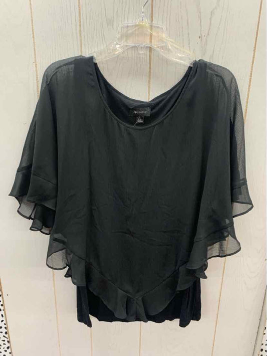 AB Studio Black Womens Size L Shirt