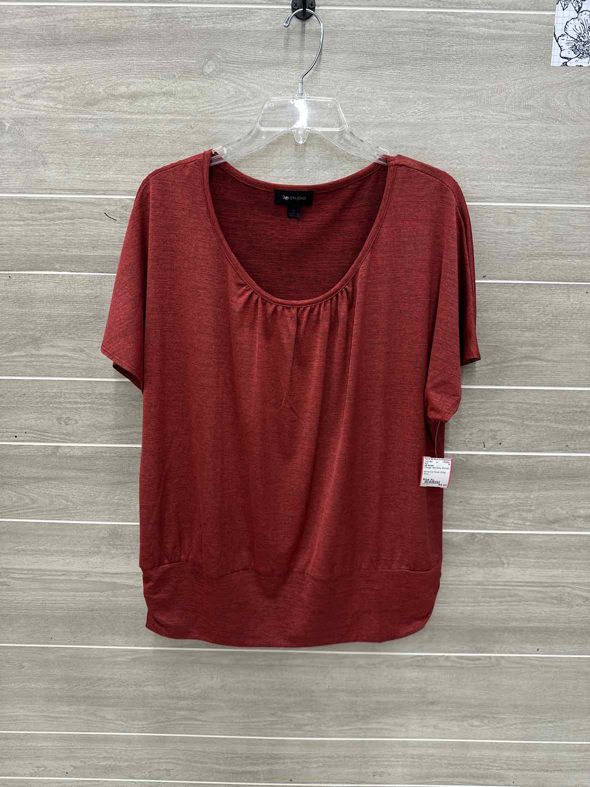 AB Studio Orange Womens Women Size XL Shirt