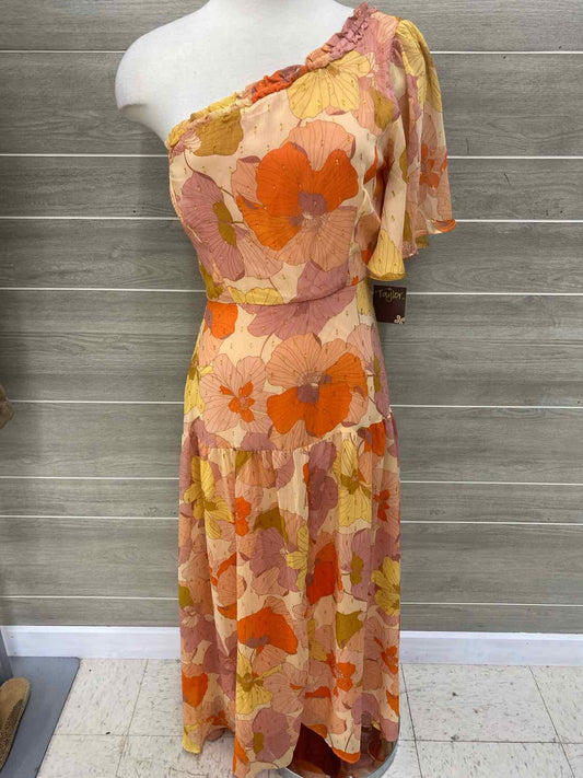 Taylor Coral Womens Size 4 Dress