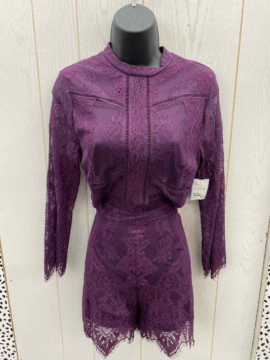 Xhilaration Purple Womens Size 4/6 Romper