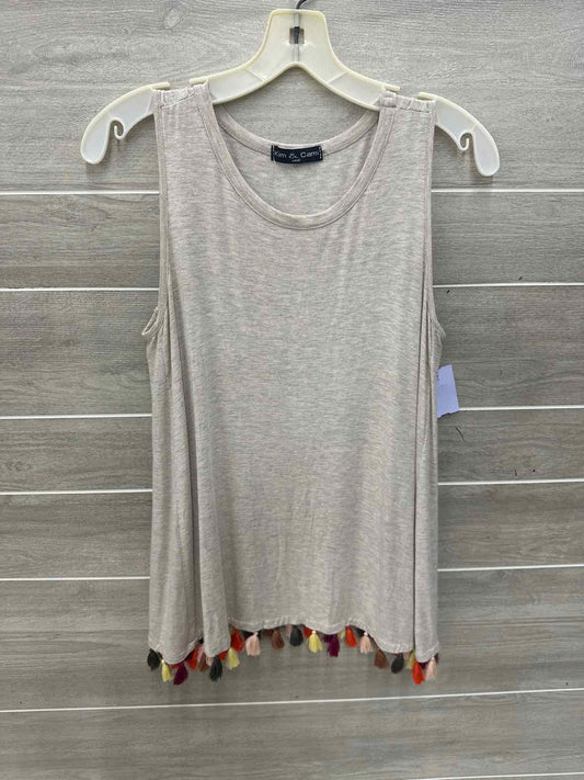 Kim & Cami Tan Womens Size S/M Tank Top