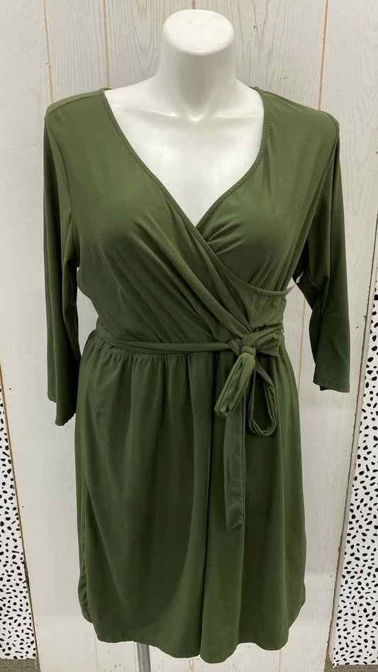 Faded Glory Olive Womens Size 20 Dress