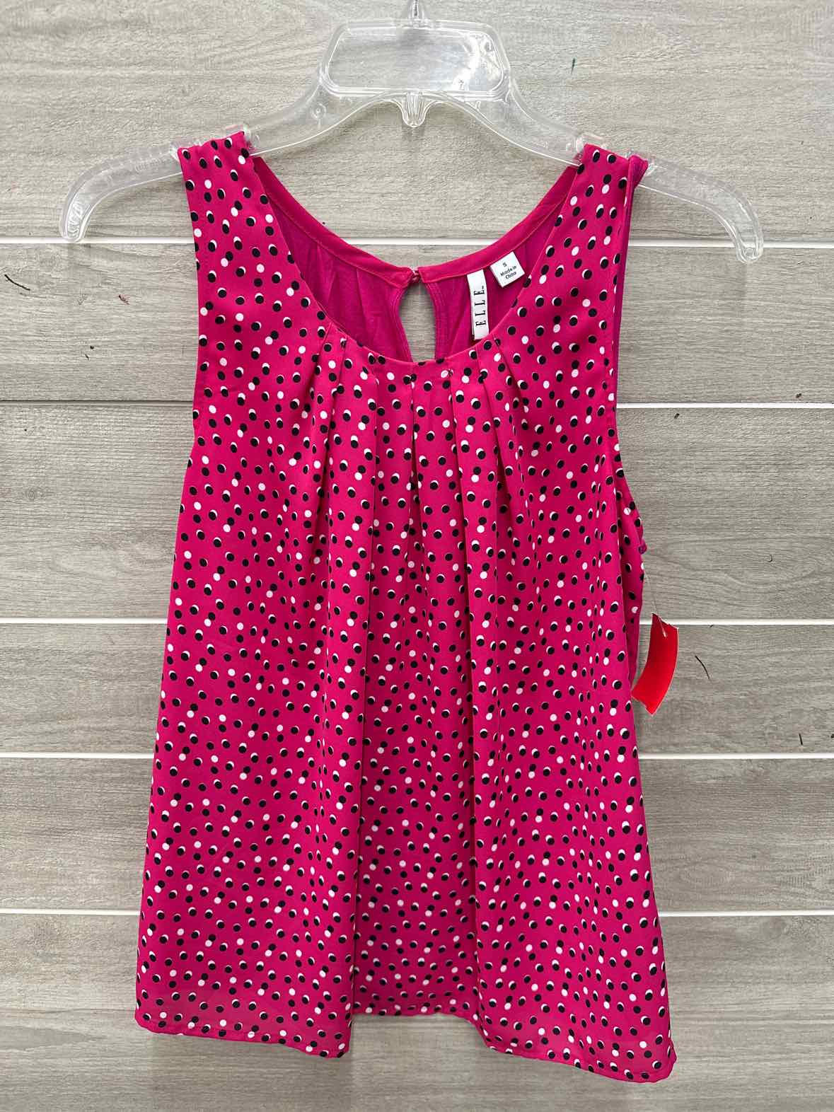 ELLE Size S Pink Womens Tank Top