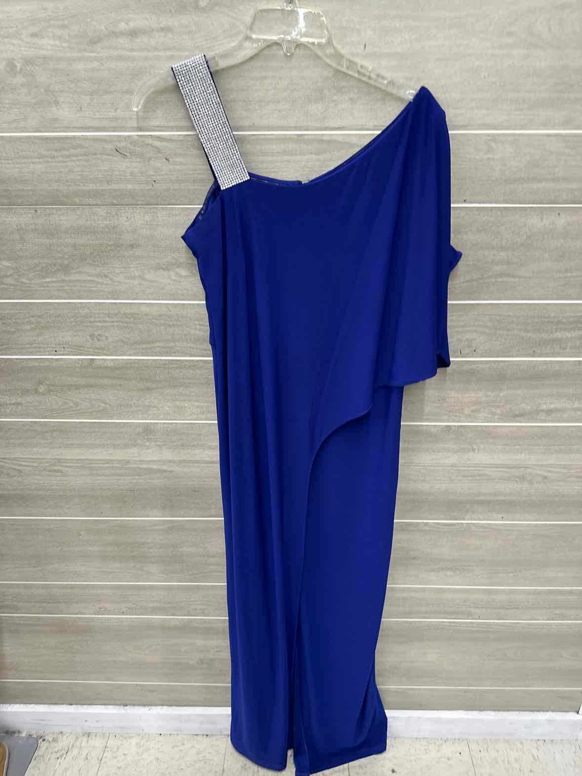 R&M Richards Size 14 Blue Womens Gown/Evening Wear