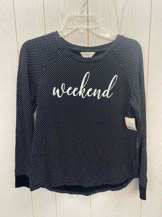 Liz Claiborne Black Womens Size M Shirt