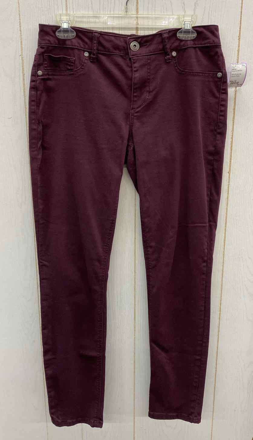 Maurices Burgundy Womens Size 10 Pants