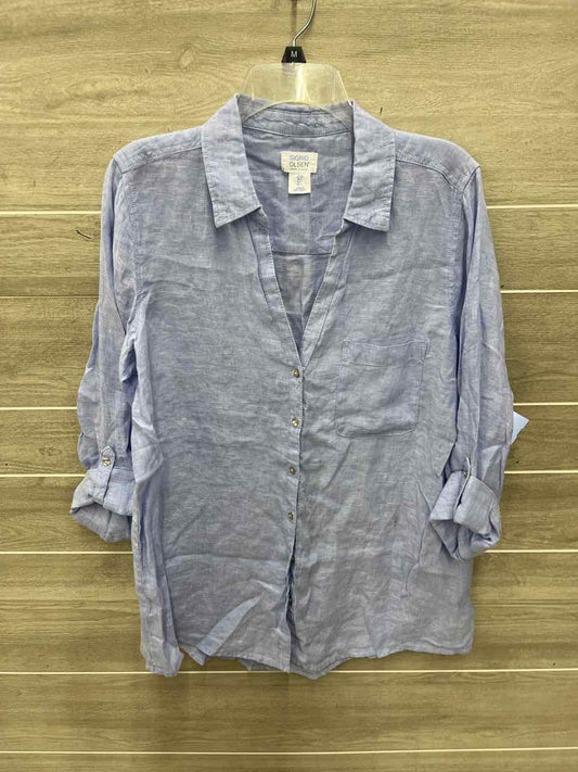Sigrid Olsen Size L Blue Womens Shirt