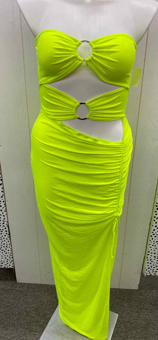 Fashion Nova Yellow Womens Size 10 Dress