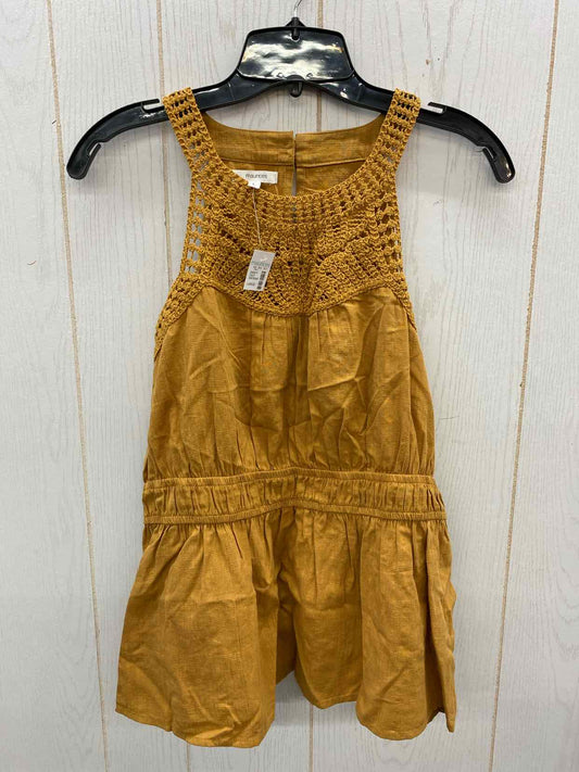 Maurices Mustard Womens Size L Tank Top