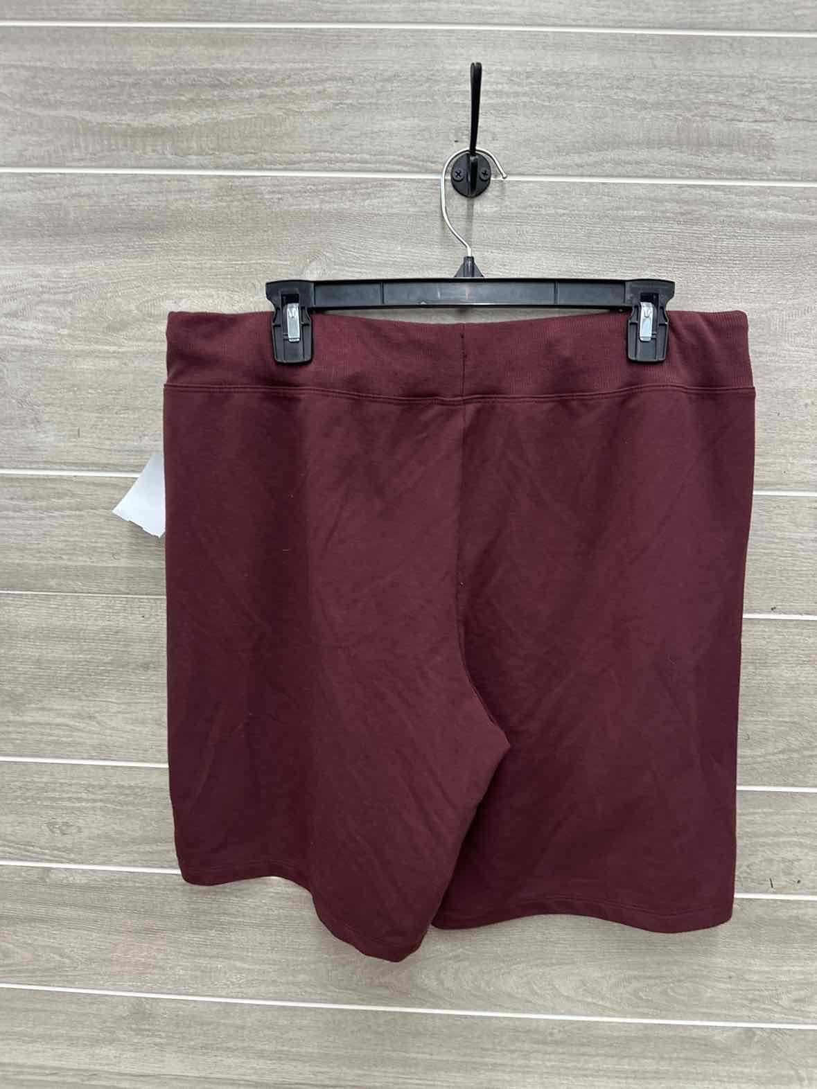 Athletic Works Size L Burgundy Womens Shorts