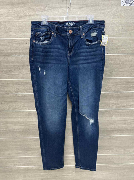 Edgely Blue Womens Women Size 14 Long Jeans
