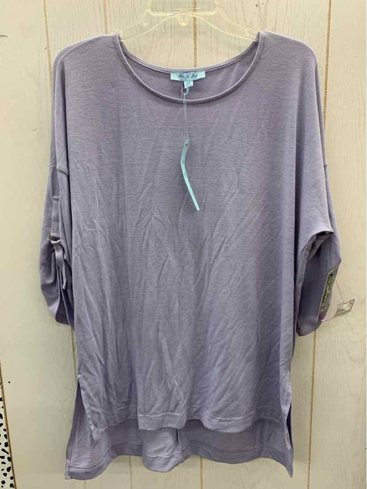 She & Sky Purple Womens Size M Shirt