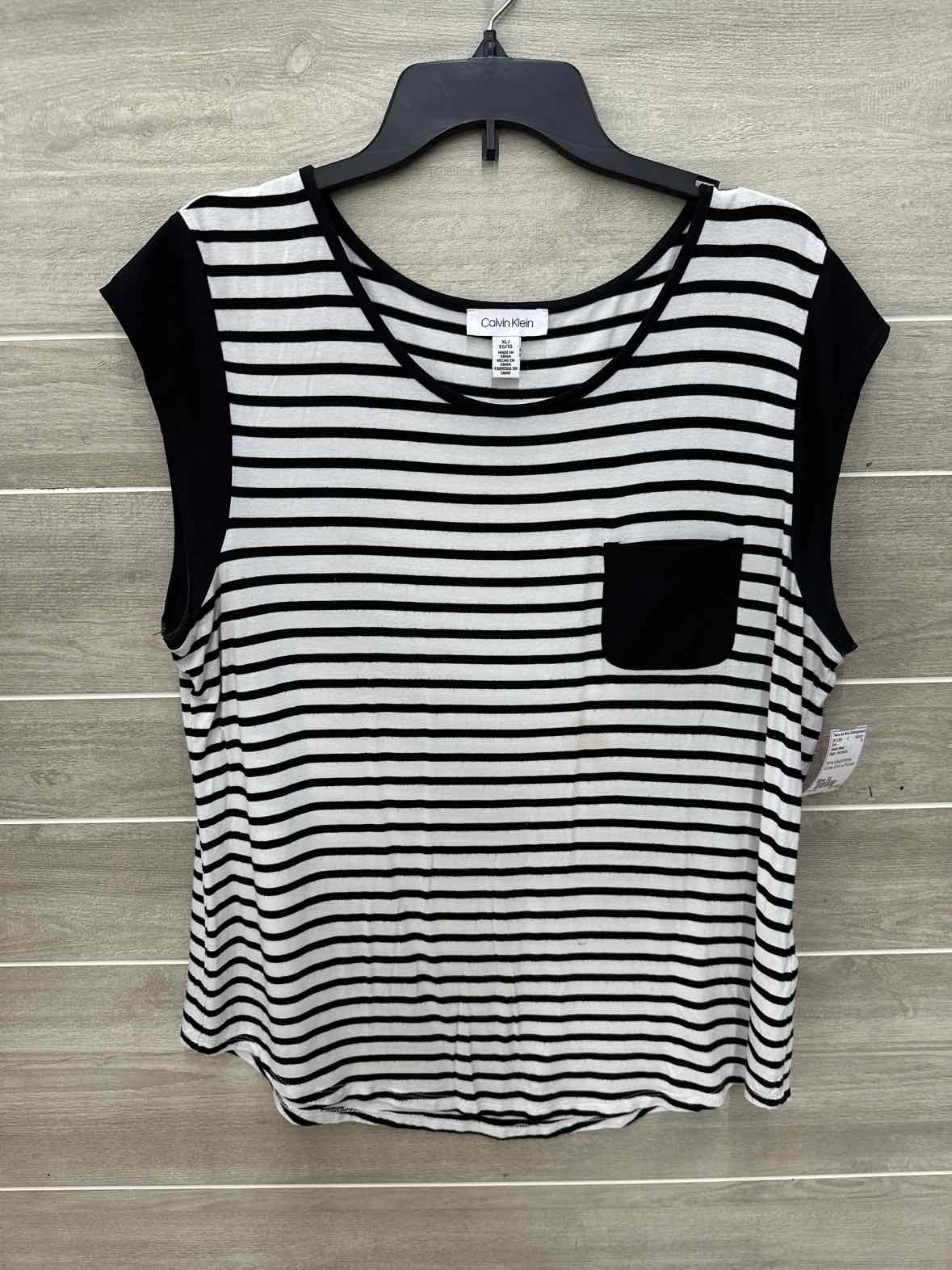 Calvin Klein Black Womens Size XL Shirt