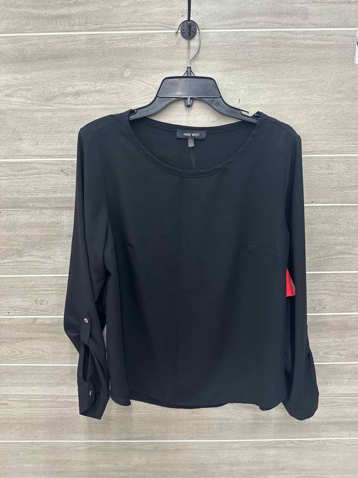 Nine West Size L Black Womens Shirt