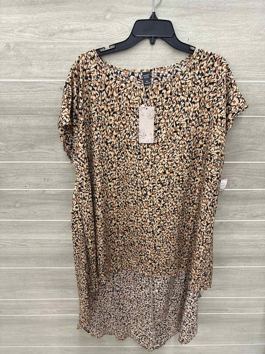 Emory Rose Size 2X Brown Plus Shirt