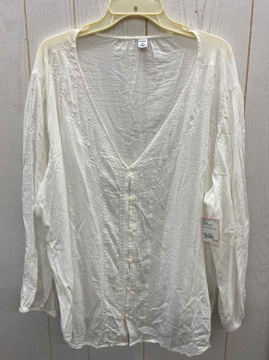 Old Navy White Womens Size 16/18 Shirt