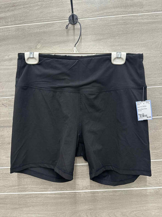 Size 2X Black Plus Shorts