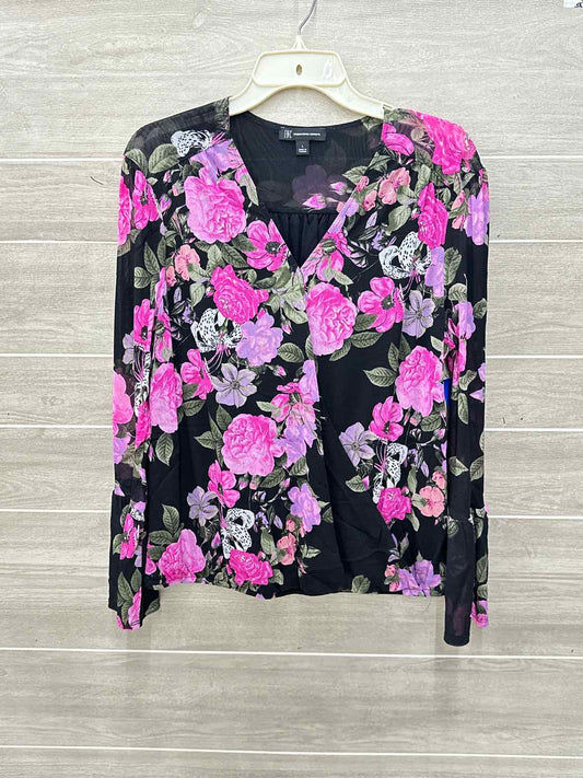 INC Size L Black Womens Shirt