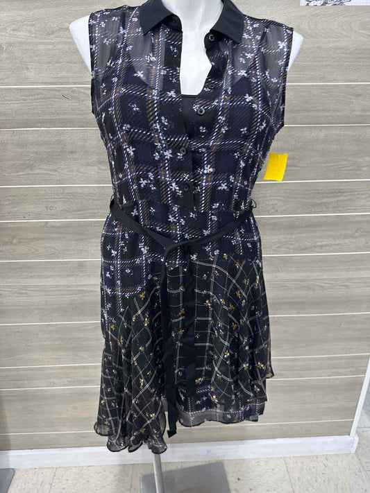 Simply Vera Black Womens Women Size 12 Dress