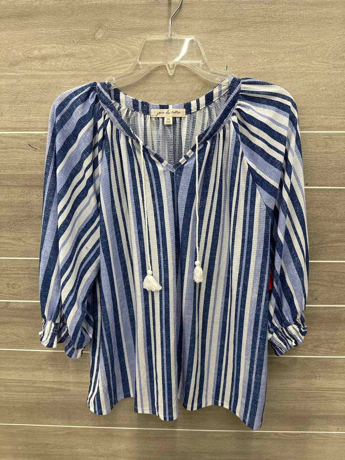 Size 1X Blue Plus Shirt