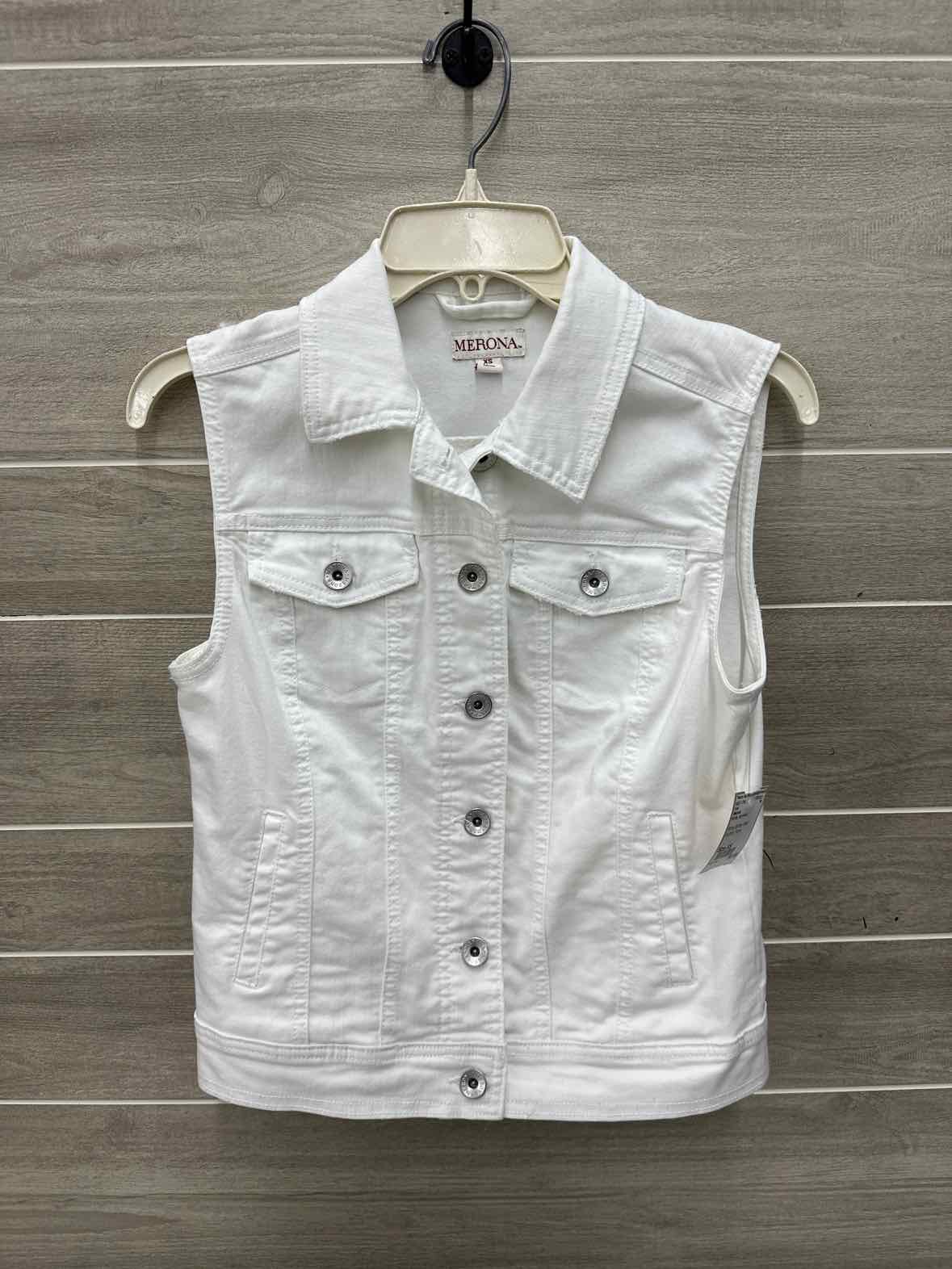Merona White Womens Size XS Vest