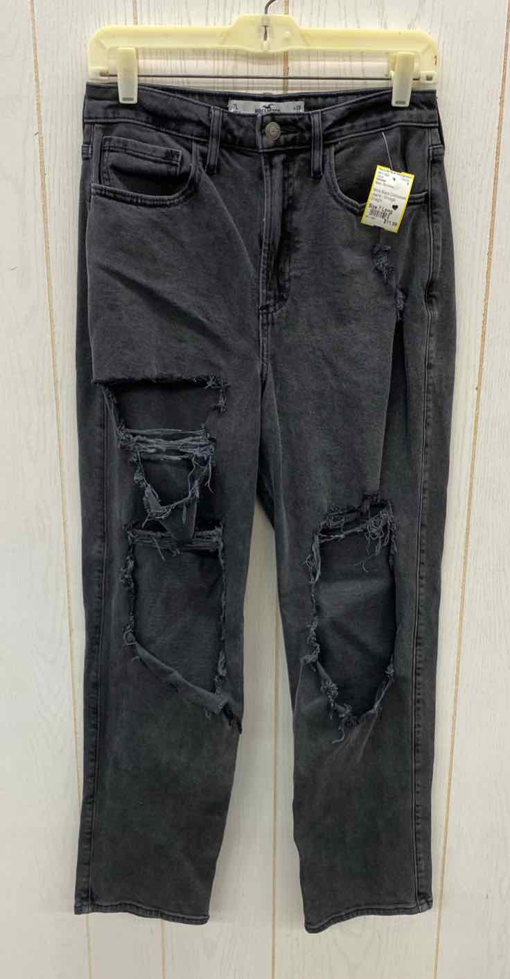 Hollister Black Womens Size 7 Long Jeans