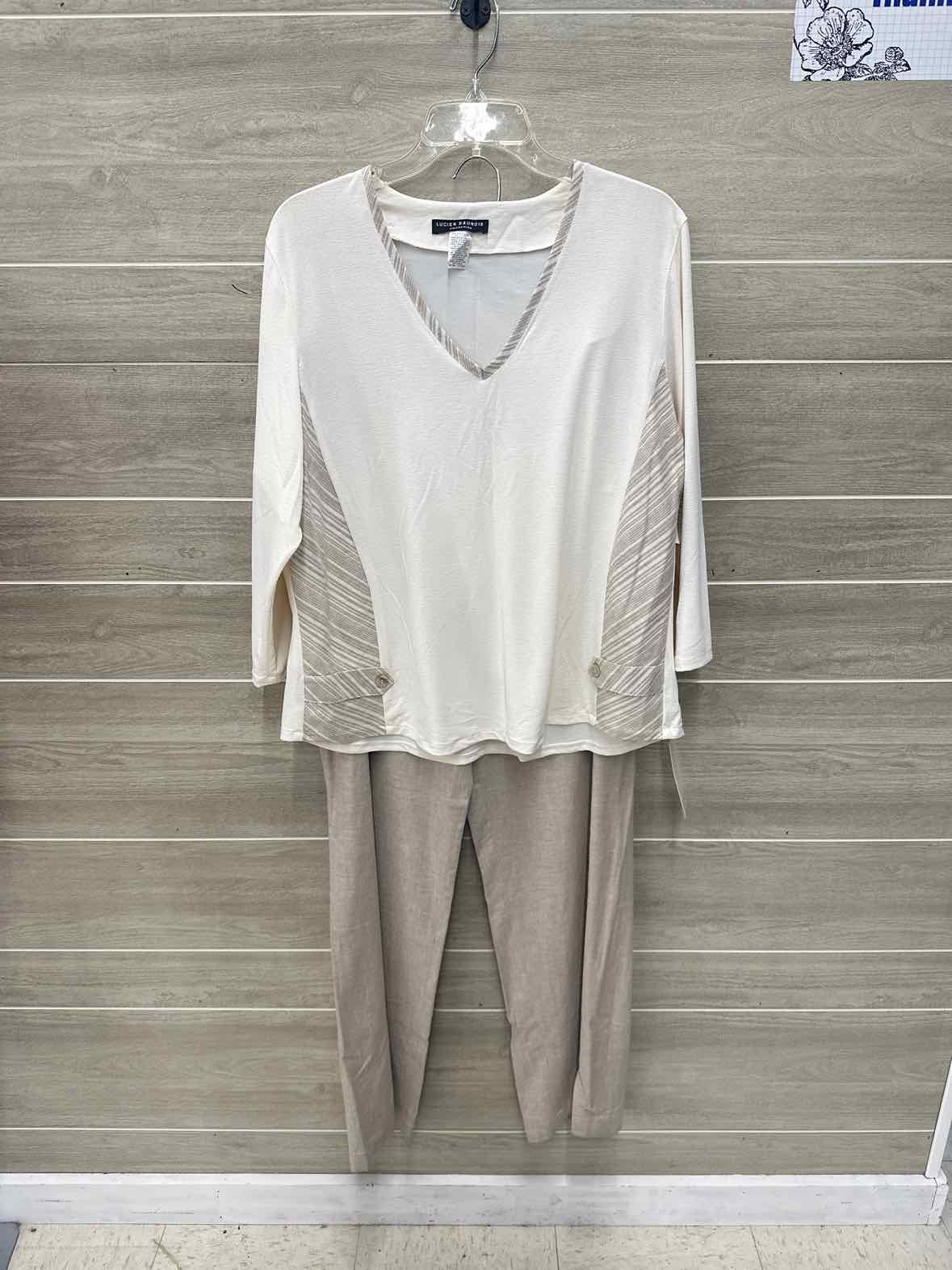 Lucien Size 18 Cream Womens Pant Set