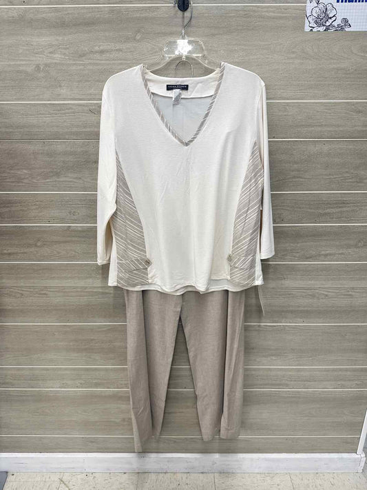 Lucien Size 18 Cream Womens Pant Set