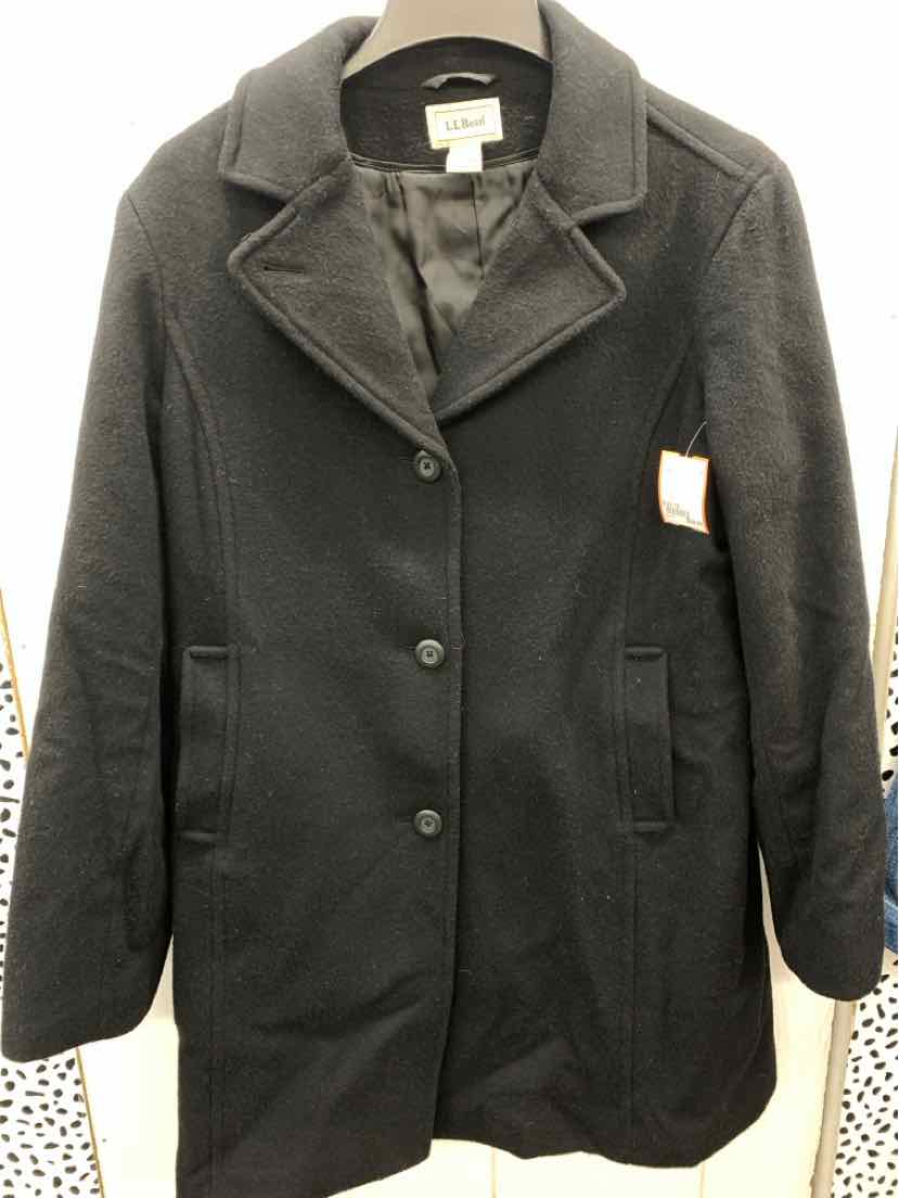 LL Bean Black Womens Size 14 Jacket (Outdoor)