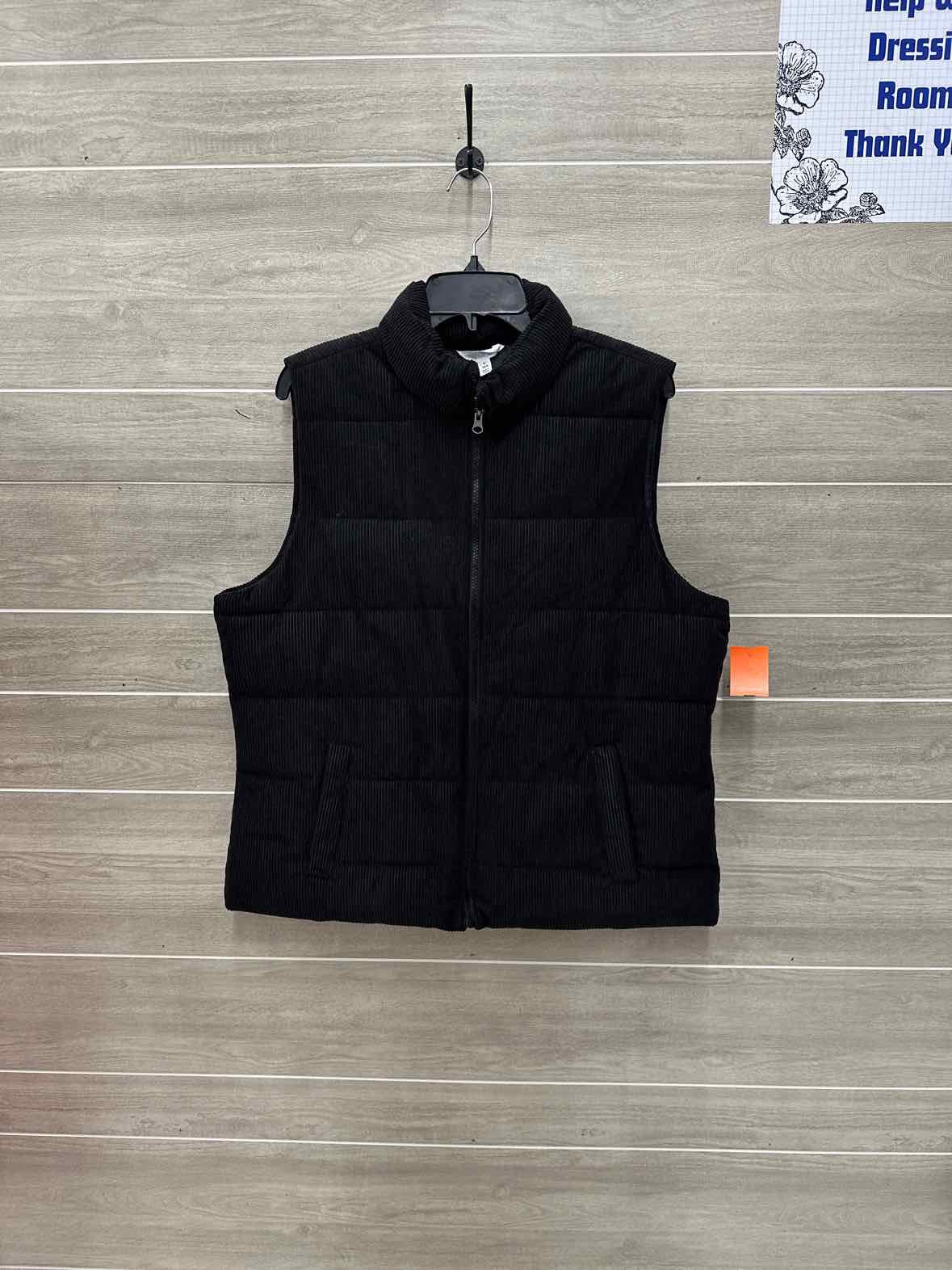 Time & Tru Size L Black Womens Vest