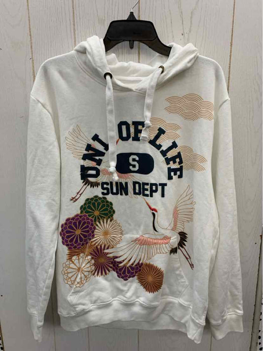 White Womens Size L Sweatshirt