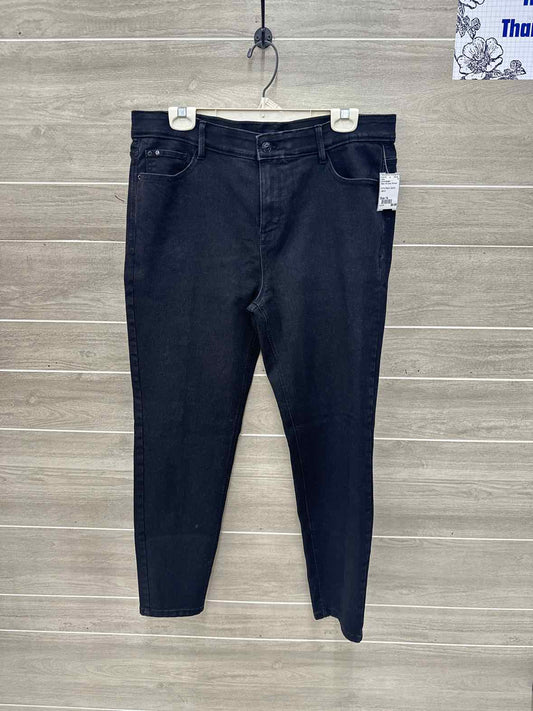 Curve Appeal Black Womens Women Size 14 Jeans