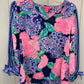 Lilly Pulitzer Blue Womens Size XS Shirt