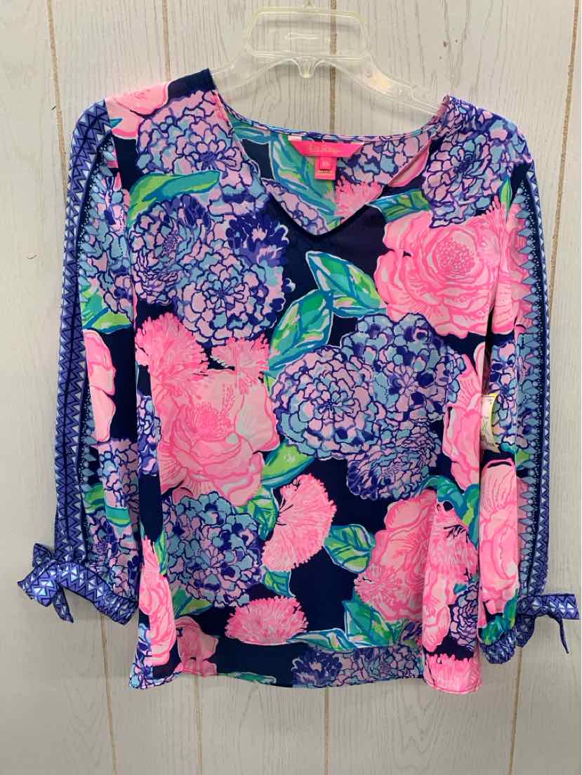 Lilly Pulitzer Blue Womens Size XS Shirt