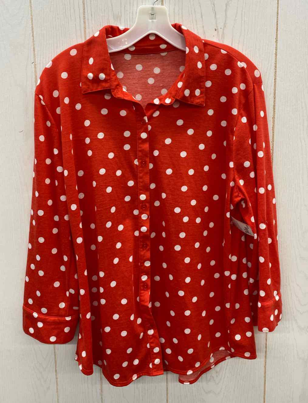 Red Womens Size XL Shirt