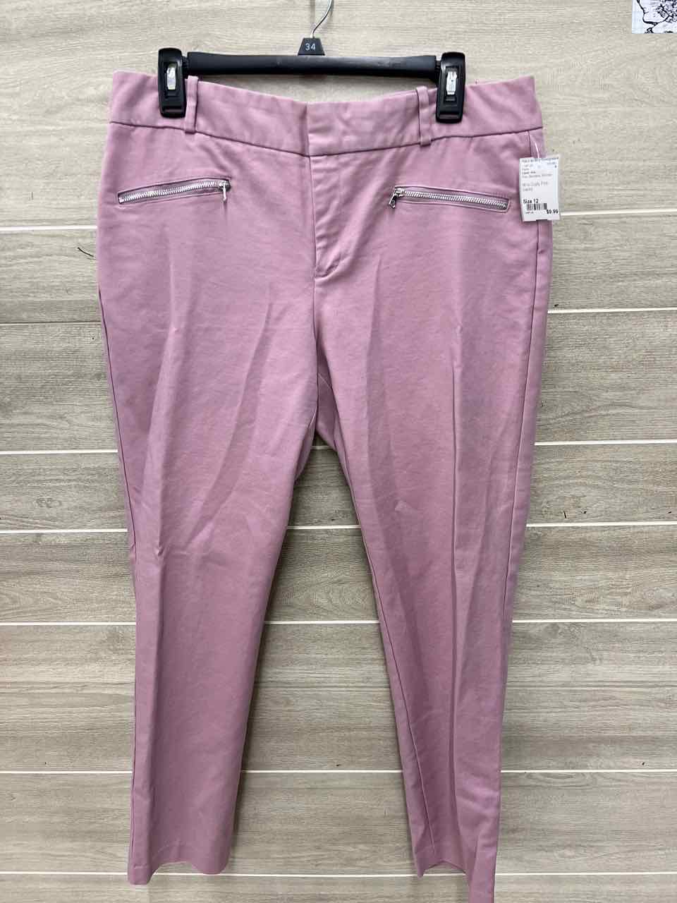 Calvin Klein Size 12 Pink Womens Pants