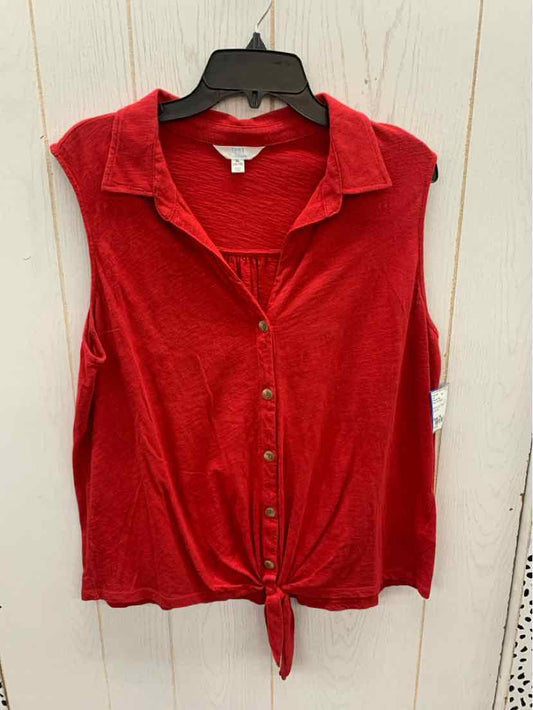 Time & Tru Red Womens Size 16 Shirt