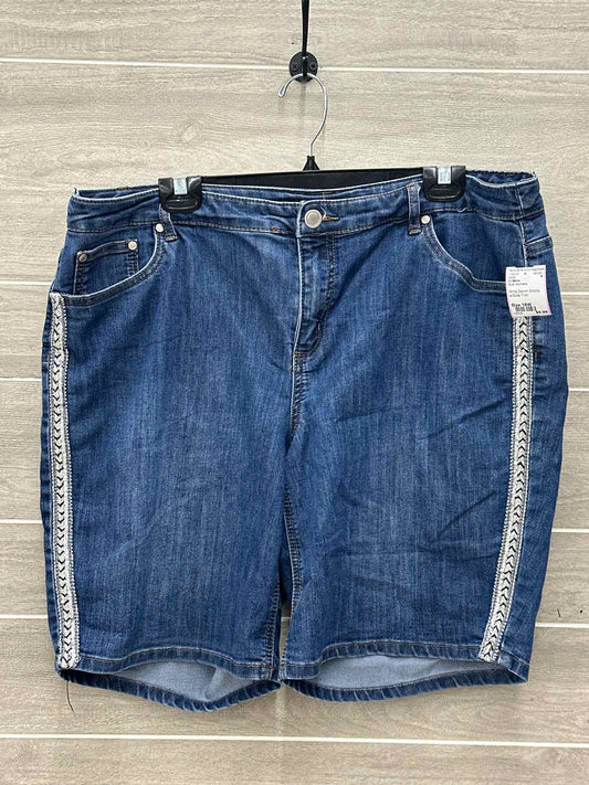 CJ Banks Blue Womens Size 18W Shorts