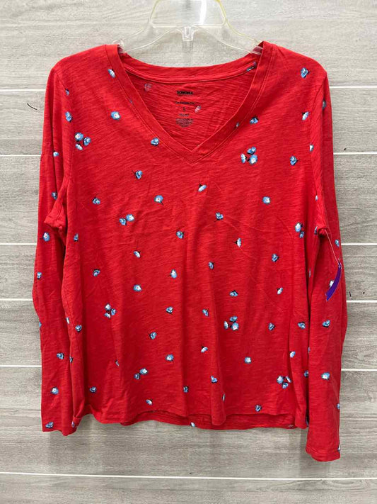 Sonoma Size L Red Womens Shirt