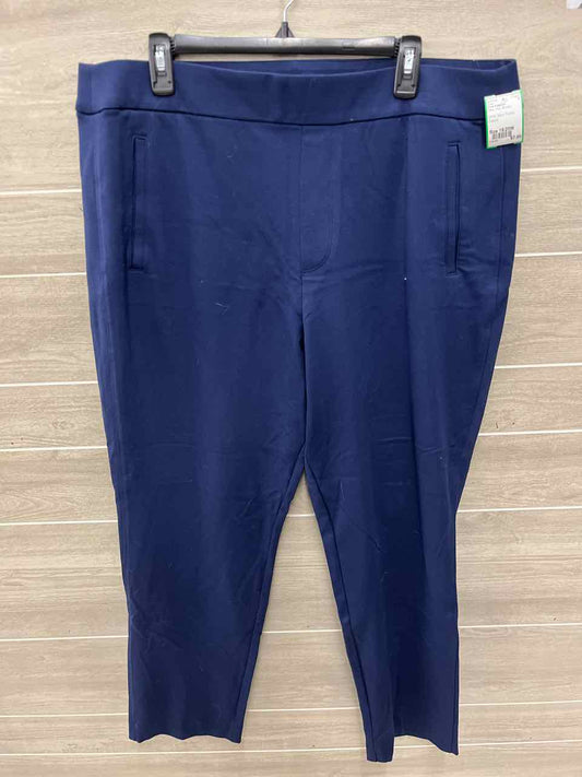 Croft & Barrow Size 18/20W Navy Plus Pants