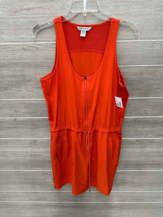 Athleta Size 6 Orange Womens Dress