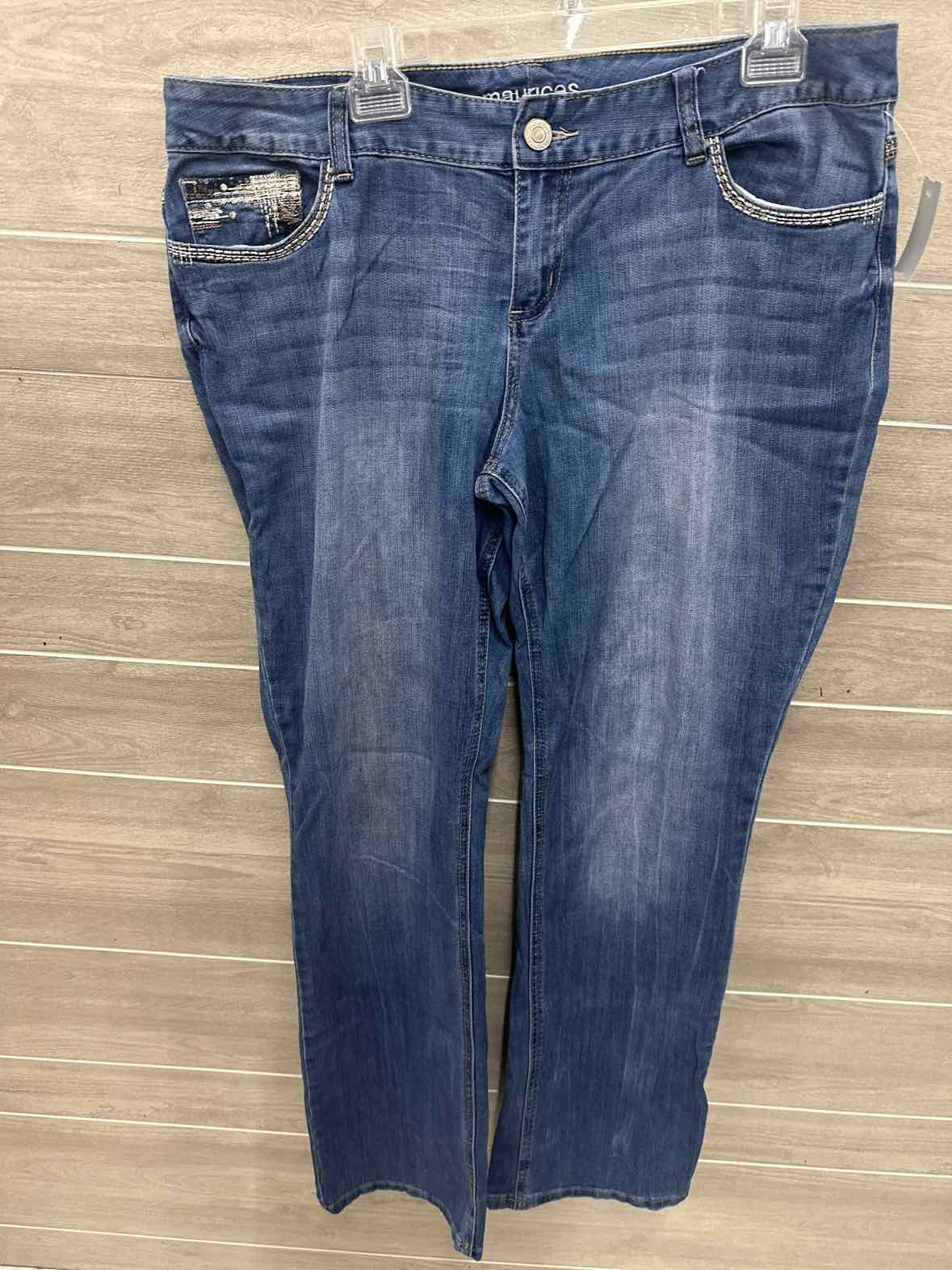 Maurices Size 18 Long Blue Womens Jeans