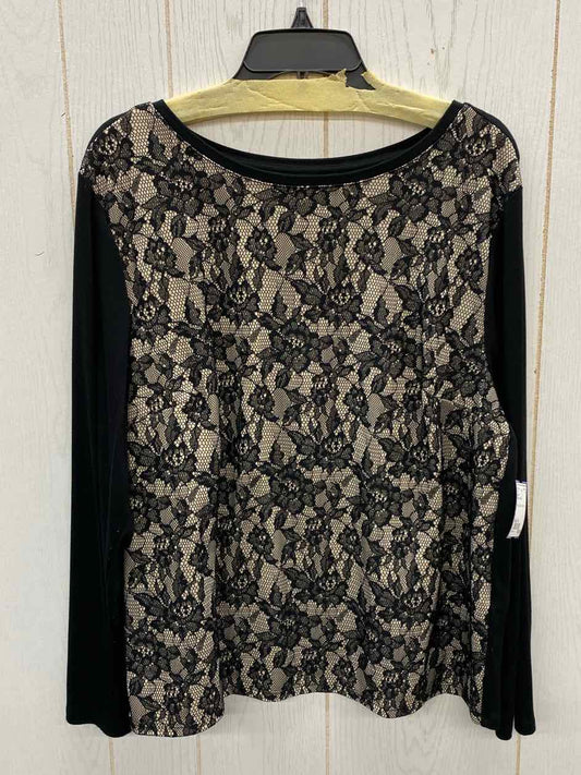 Chico's Black Womens Size 16 Shirt