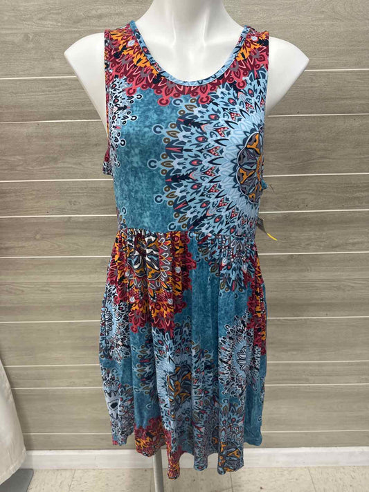 Blue Womens Women Size 10/12 Dress