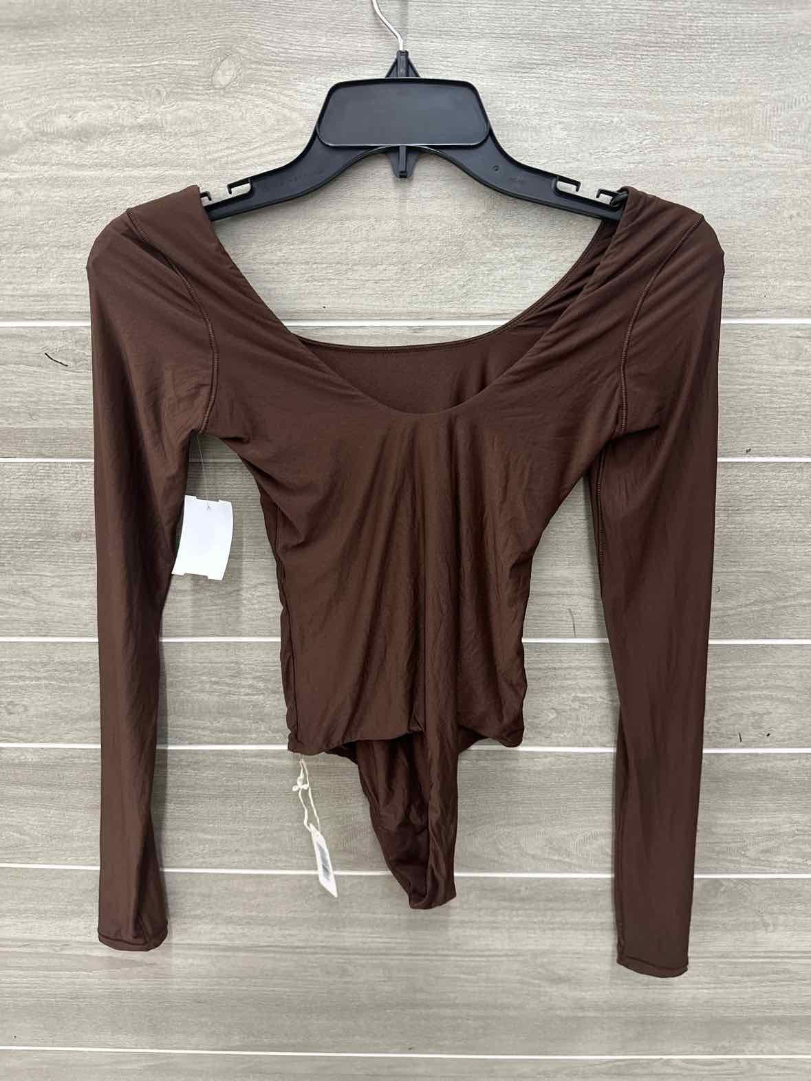 AERIE Brown Womens Women Size Small Bodysuit