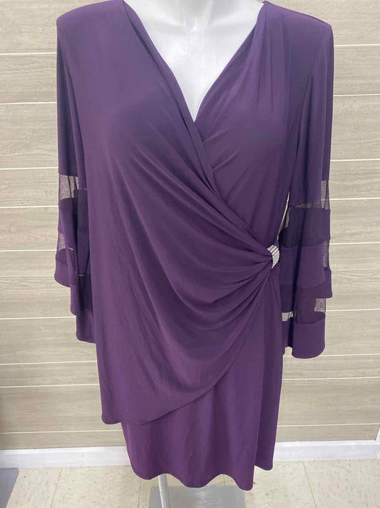 R&M Richards Purple Womens Size 16W Gown/Evening Wear