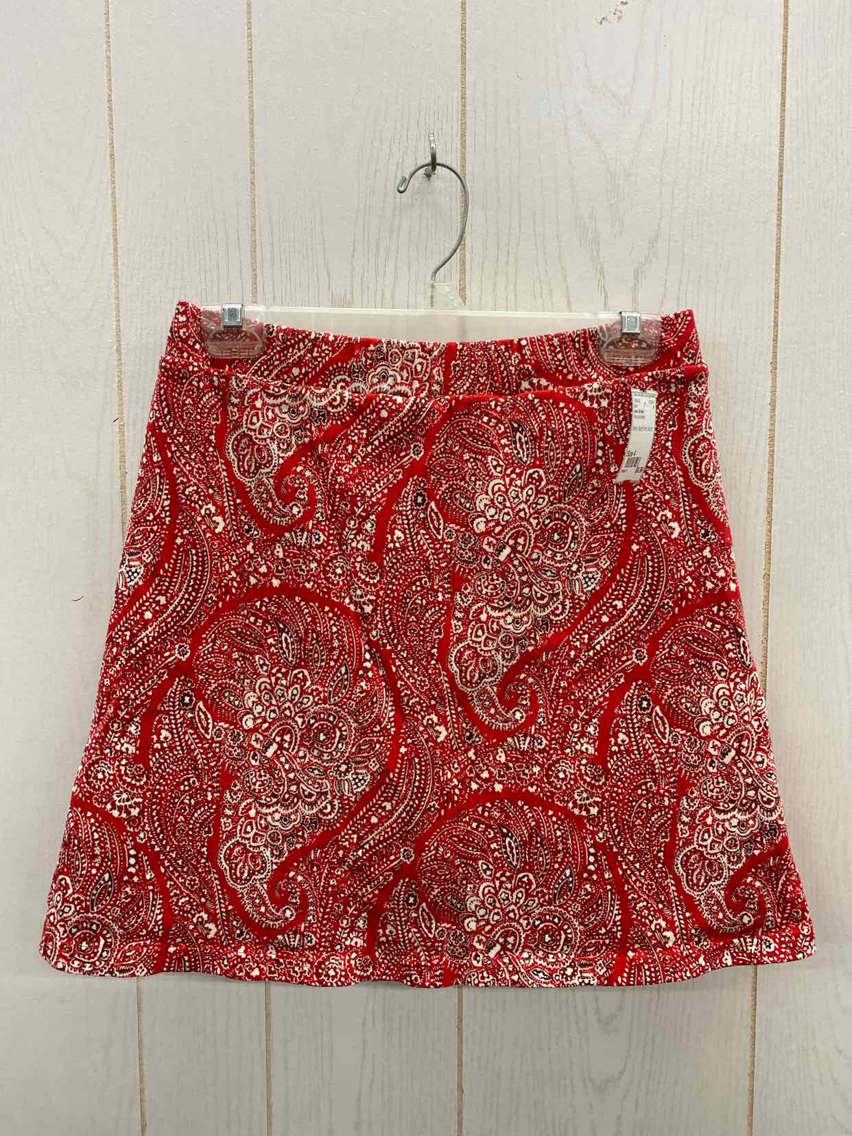 Isaac Mizrahi Red Womens Size 4 Skirt