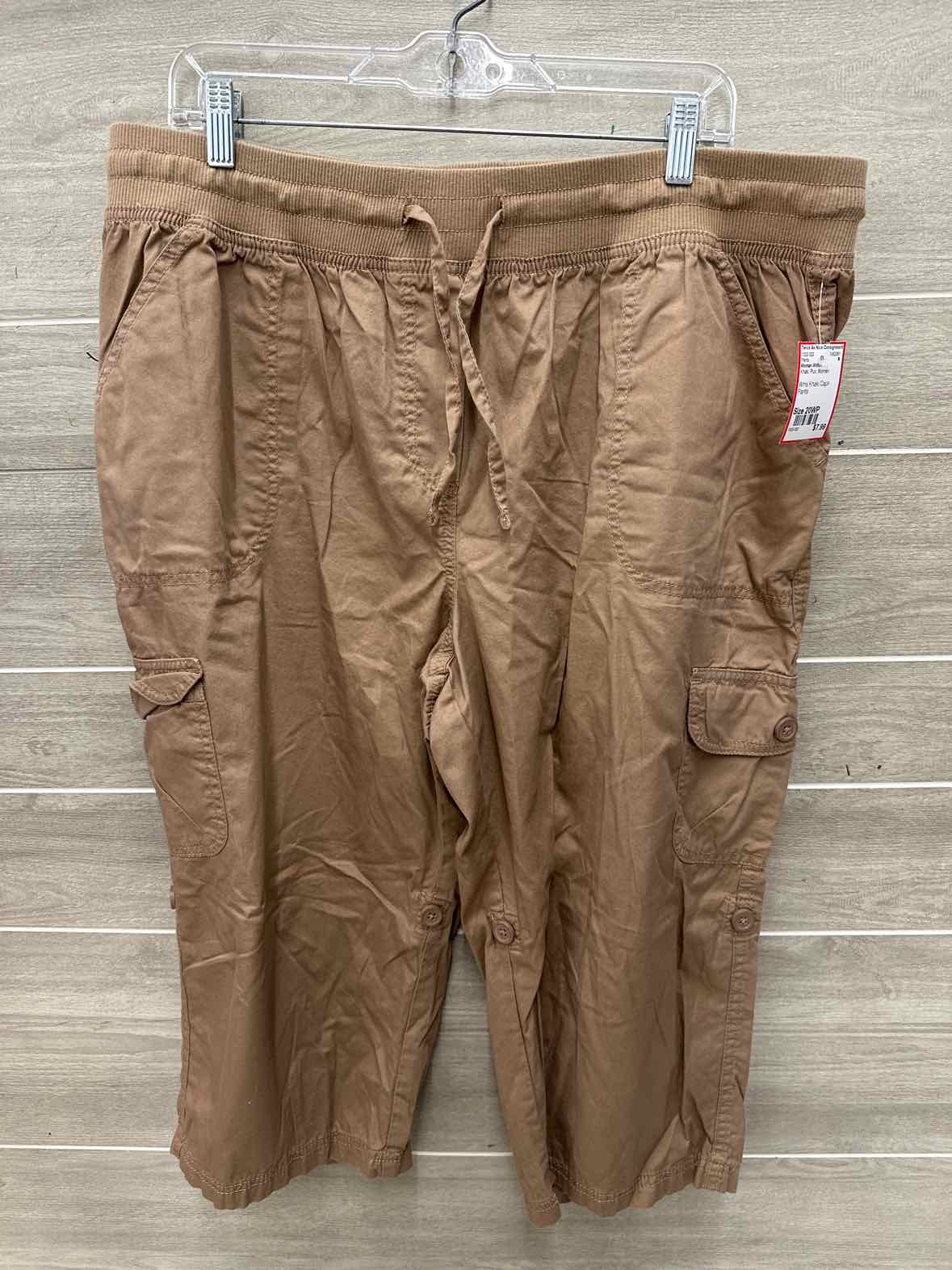 Woman Within Size 20WP Khaki Plus Pants