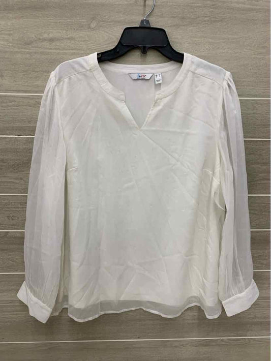 D & Co Cream Womens Size M/L Shirt