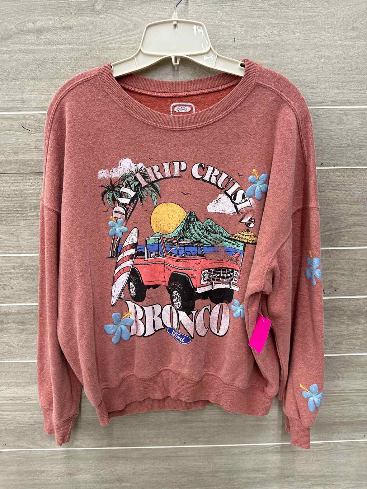 Hybrid Size M Coral Womens Sweatshirt